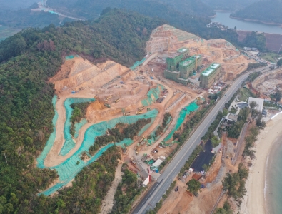 星河銀海灣邊坡支護工程